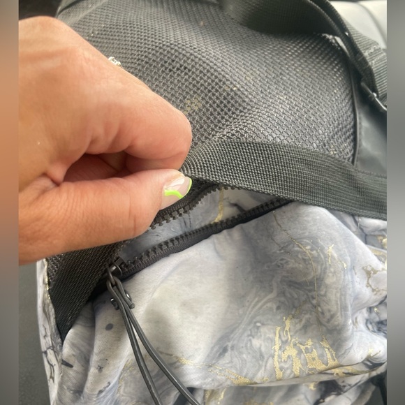 Marble print indigo duffle bag - Picture 2 of 4